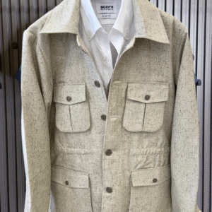 Italian Vintage Linen Safari Jacket