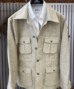 Italian Vintage Linen Safari Jacket