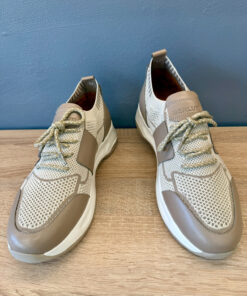 Beige Men's Tech Knit Sneakers