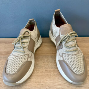 Beige Men's Tech Knit Sneakers