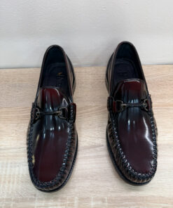 Timeless Oxblood Gloss Stitched Loafers