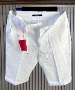 Smart Linen Shorts- White
