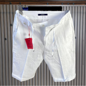 Smart Linen Shorts- White