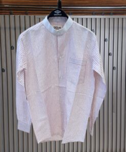 Collarless Classic Stripped Shirts