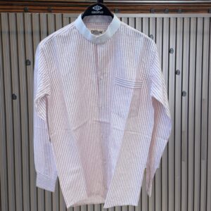 Collarless Classic Stripped Shirts