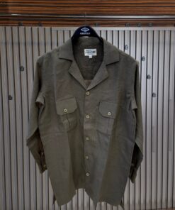Smart Olive Green Double Pocket Shirts