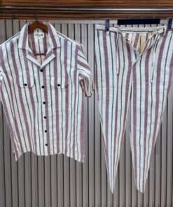 Iconic Stripped Linen Ensemble