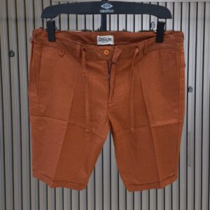 Smart Linen Shorts- Burned Orange