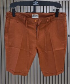 Smart Linen Shorts- Burned Orange