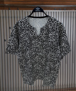 Stylish Embroidery V-Neck Shirt