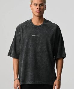 TAINTED TEXT T-SHIRT- BLACK