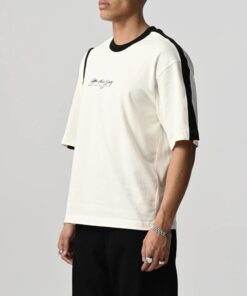 EMBROIDERED TEXT T-SHIRT