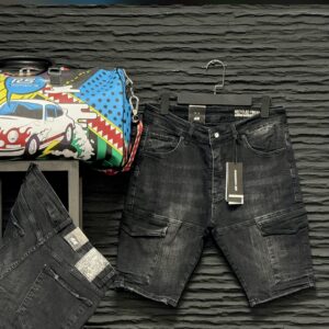 REGULAR FIT DENIM SHORTS