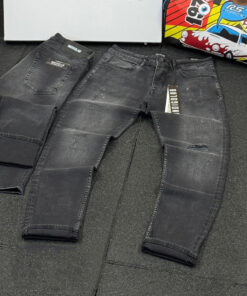 Straight Fit Elastane Jean- Grey