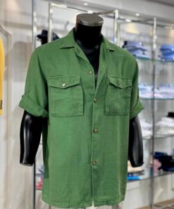 Relaxed Fit Linen Shirt- Double Pockets