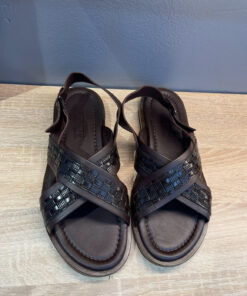 Coffer Brown Open Toe Upper Leather Sandals