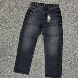 BAGGY FIT JEANS- BROIDERY SIDE DESIGN