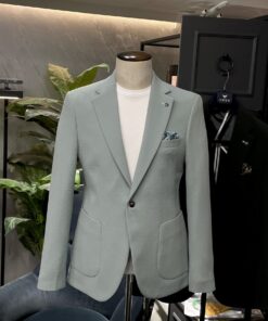 Patched Pocket Deluxe Lycra Blazer