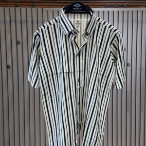 Smart Stripped Shirt- Black Strips