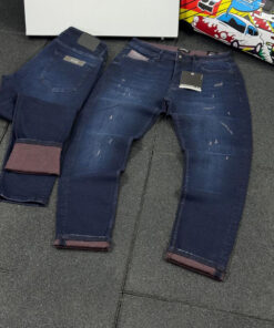 Navy Straight Fit Denim Men's Jeans