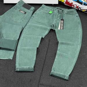 Forest Green Straight Fit Men's Jeans