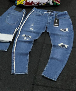 Blue Destroy Straight Fit Men's Jeans
