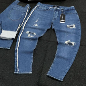 Blue Destroy Straight Fit Men's Jeans