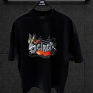 Black Embroidery T-Shirts