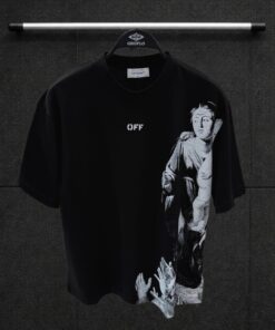 Solid Black Statue Logo T-Shirts. OFF