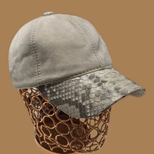 Natural Python Snakeskin Bespoke Hat