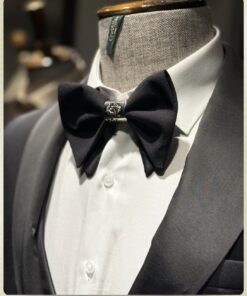 Oversized Basic Pre-Tied Bow Tie | Silver Knot