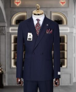Iconic Navy Double Breasted Suit | Italiano