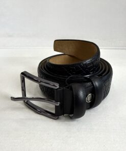 Black Croco Genuine Leather Belt