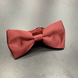 Dark Red Pre-Tied Bow Tie