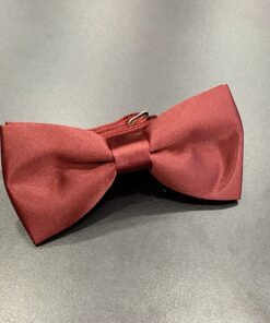 Dark Red Pre-Tied Bow Tie