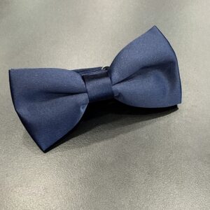 Navy Blue Basic Pre-Tied Bow Tie