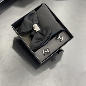 Black Oversized Bow Tie Set Box | 4 in ONE