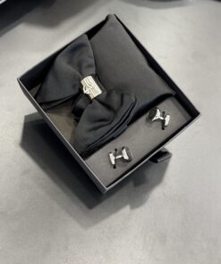 Black Oversized Bow Tie Set Box | 4 in ONE