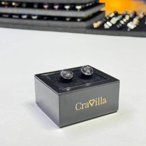 Black-Tone Black Zirconia Cufflinks