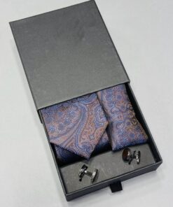 Purple Paisley Imprinted Tie | 3 in ONE