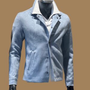 Sky Blue Suede High End Jacket