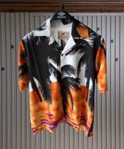 HAWAIIAN SHIRT- PALM TREE IMPRINTS