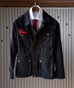 Solid Black High End Safari Jacket