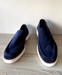 Smart LP Navy Suede Loafers | Org Signatured