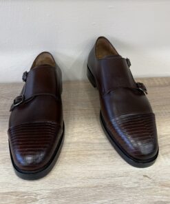 Men's Double Buckle Monk Strap Shoes