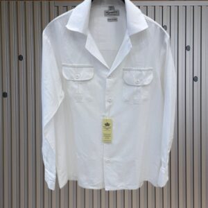 Double Pocket Linen Shirts | White