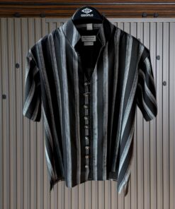 Royalty Stripped Shirt | Solid Black