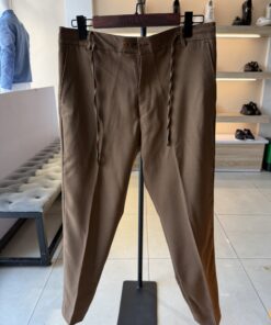 Classic Lace Waist Adjustable Trouser| Brown