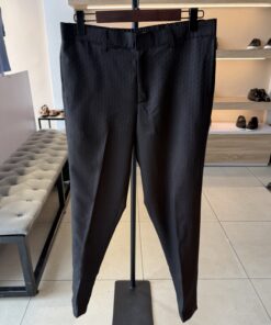 Classic Hidden Button Trouser | BLACK
