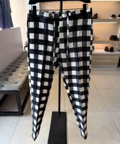 Vintage Linen Pants | B&W